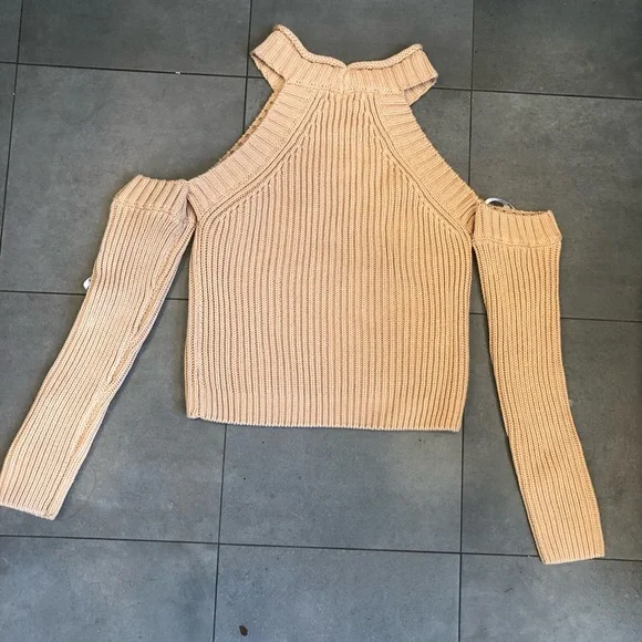 Bardot Cold Shoulder Sweater - Picture 3 of 10